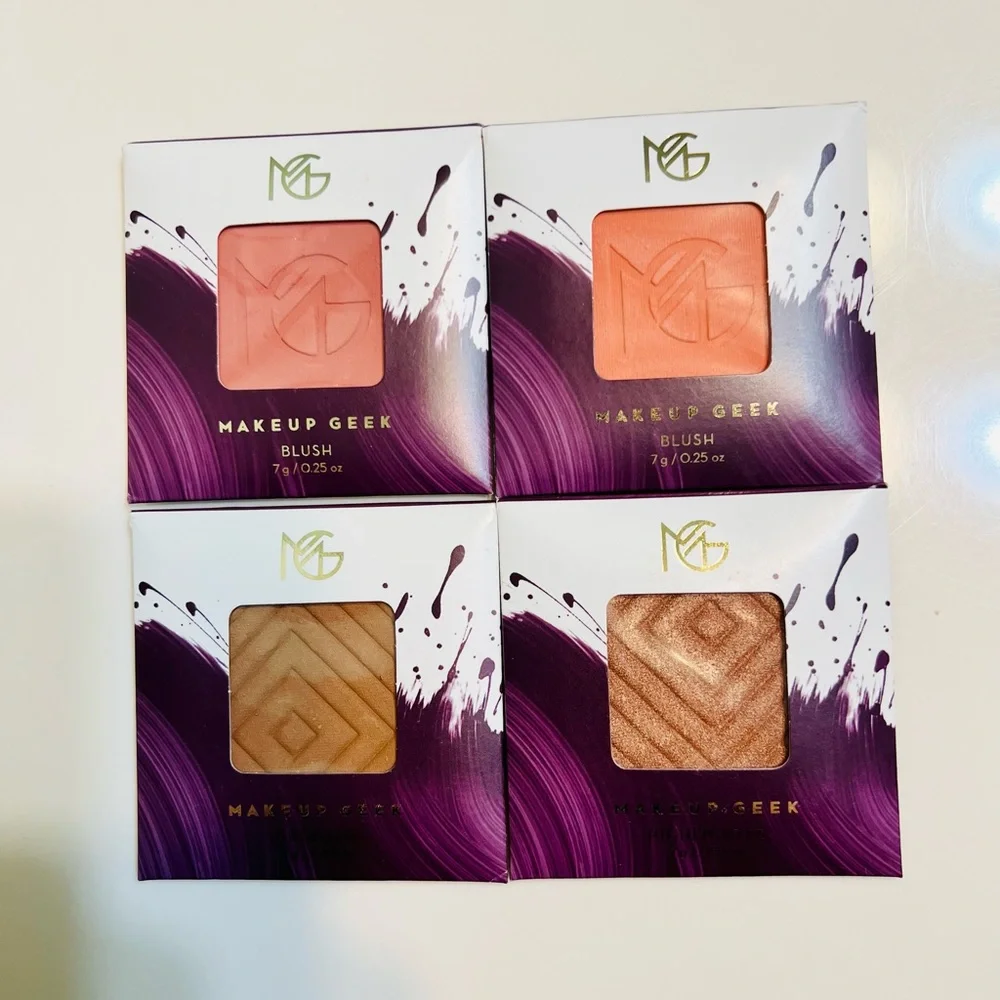 Blushes,highlighter and a bronzer by Makeup Geek